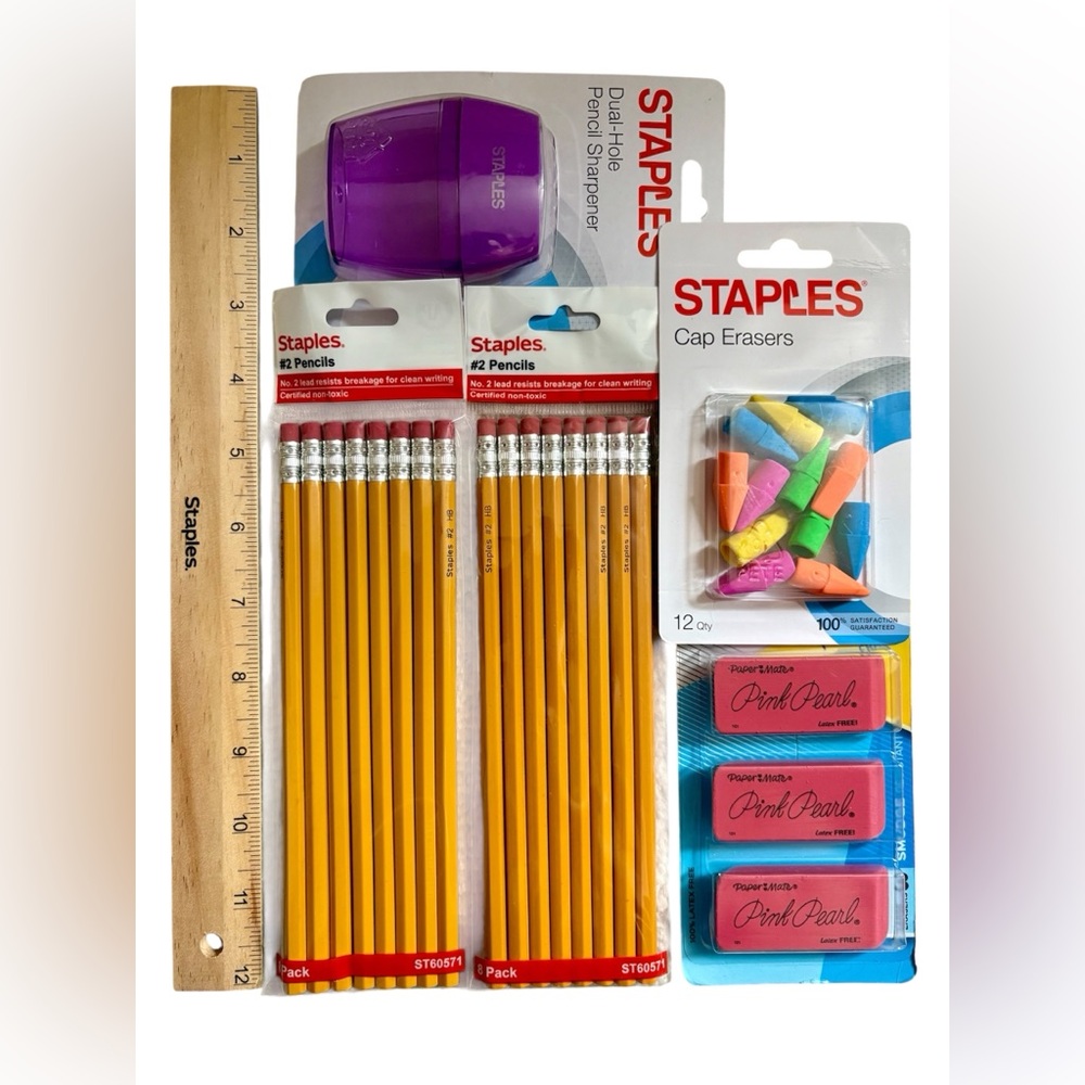 Pencil Pack with Eraser, Sharpener, School rule NWT